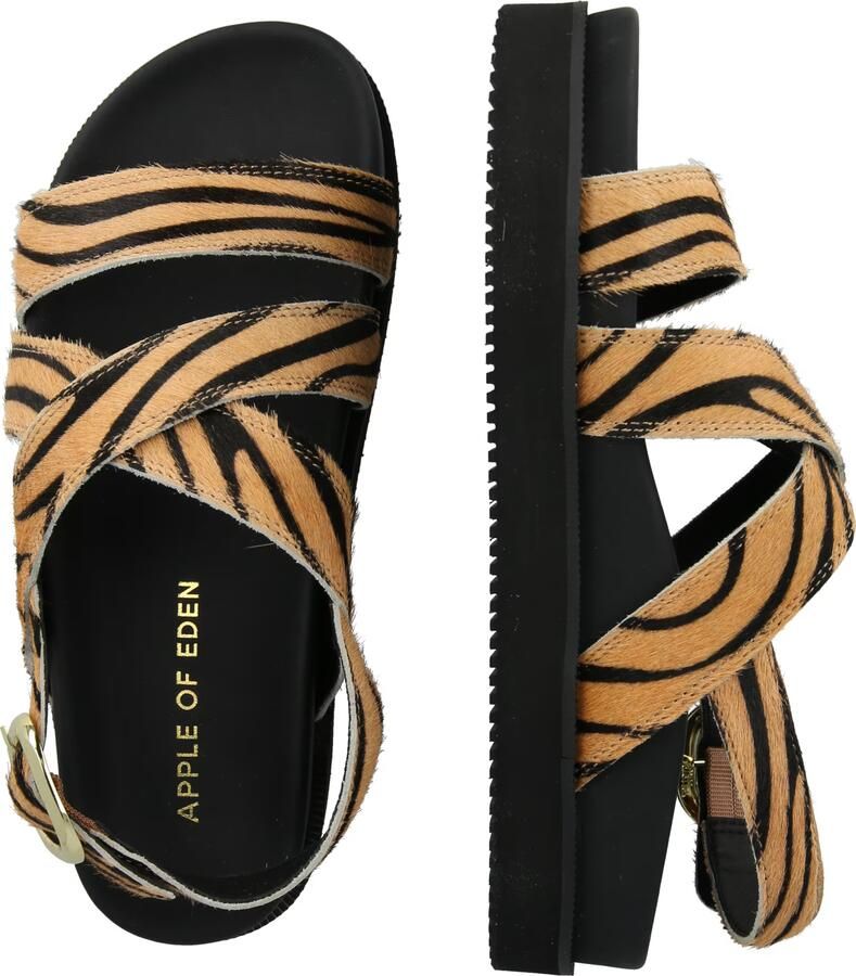 Apple of Eden Sandaal 'REESE 80' camel zwart - Foto 2