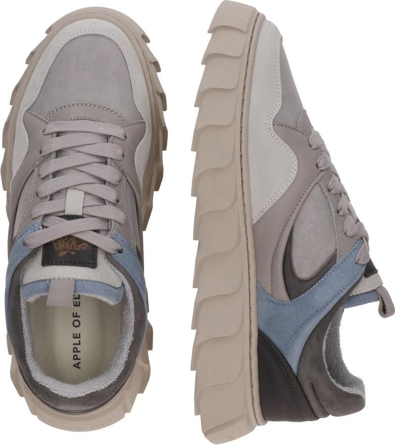 Apple of Eden Sneakers laag 'LIMA' beige duifblauw donkerbruin lichtgrijs - Foto 2