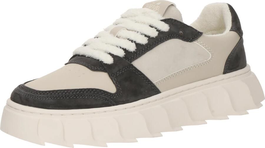 Apple of Eden Sneakers laag 'LONDON' donkergrijs offwhite