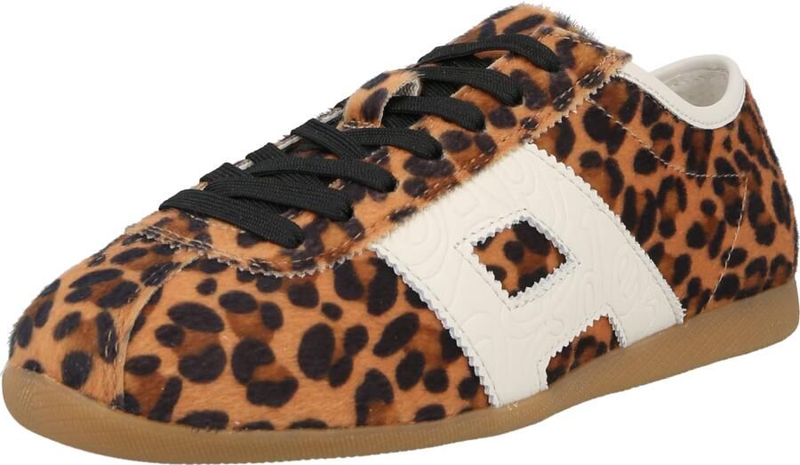 Apple of Eden Sneakers laag 'MIYA 31' bruin cognac zwart wit