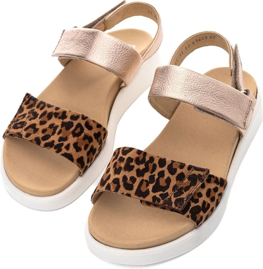 Dames Sandalen Wit Zilver Comfortabel & Verstelbaar - Foto 3