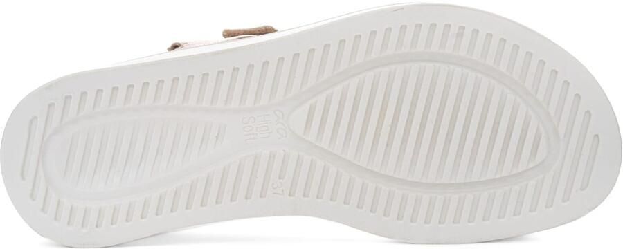 Dames Sandalen Wit Zilver Comfortabel & Verstelbaar - Foto 4
