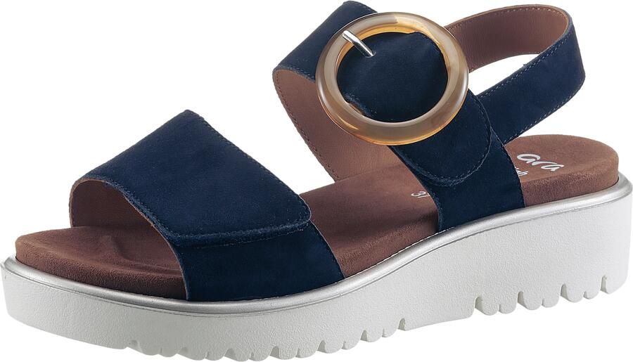 Ara Sandalen Bilbao Wig sandalen plateau sandalen met klittenbandsluitingen G-wijdte