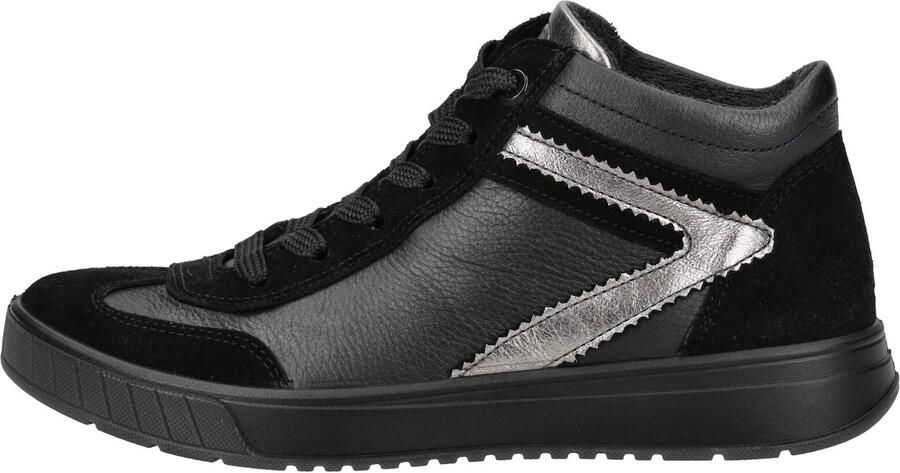 ARA Sneakers hoog 'Stiefel Damen 12-50022-01 Rauleder in schwarz' zwart
