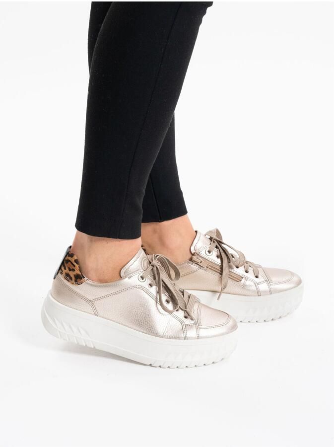 ARA Sneakers laag beige cognac zwart - Foto 7