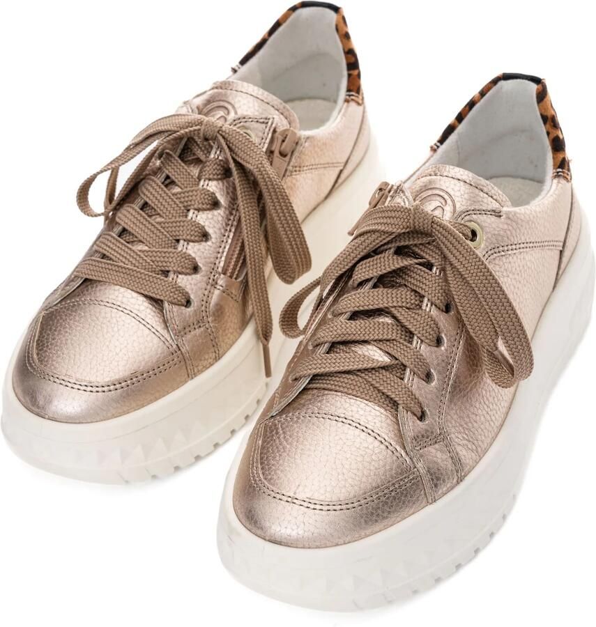 ARA Sneakers laag beige cognac zwart - Foto 6