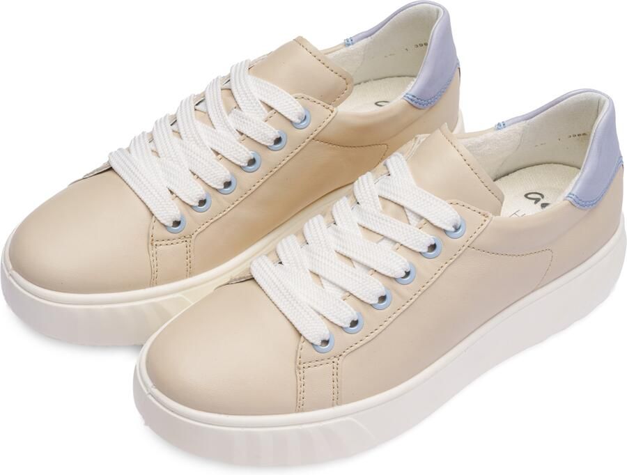 ARA Sneakers laag beige lichtblauw - Foto 4