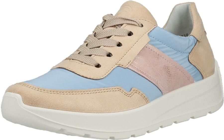 ARA Sneakers laag beige pastelblauw