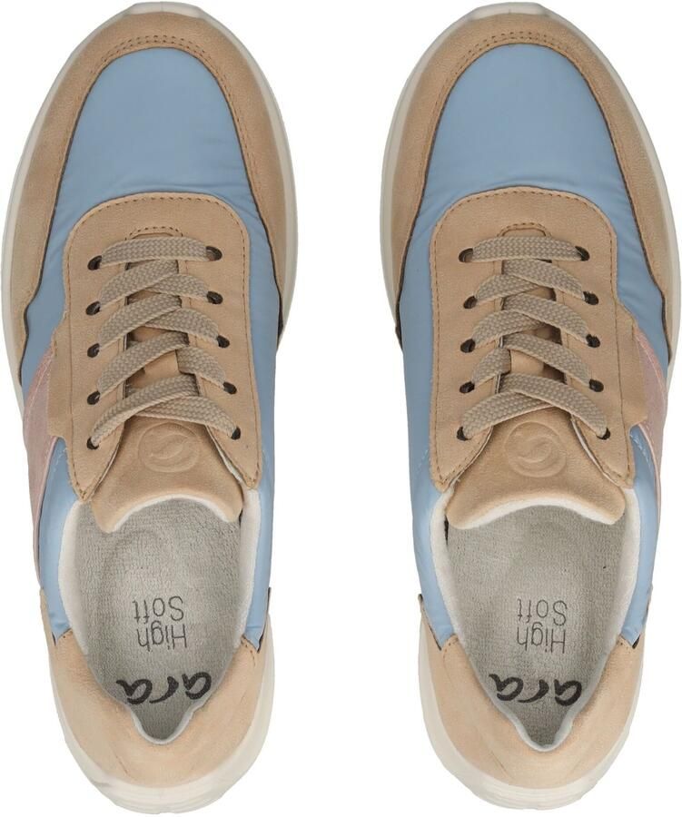ARA Sneakers laag beige pastelblauw - Foto 2
