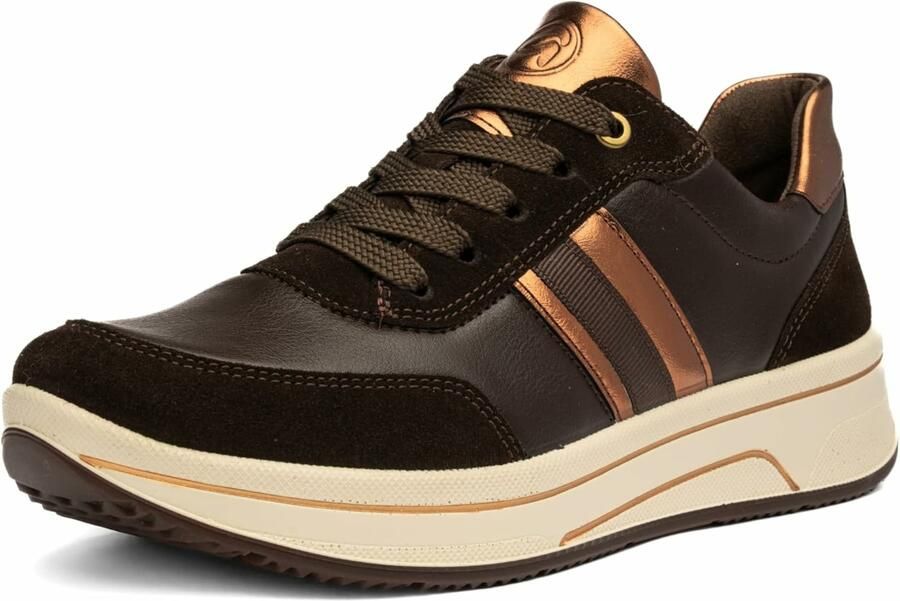 ARA Sneakers laag goud zwart