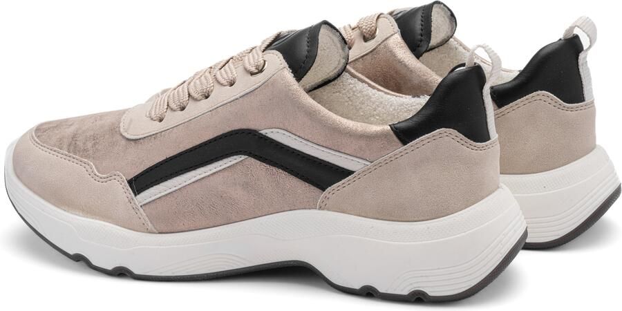 ARA Sneakers laag nude lichtbeige zwart - Foto 4