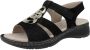 Ara 1229011~~~~~~~~~~~~~~~~~~~~~~~ Sandalen met hakDames Sandalen Zwart - Thumbnail 2