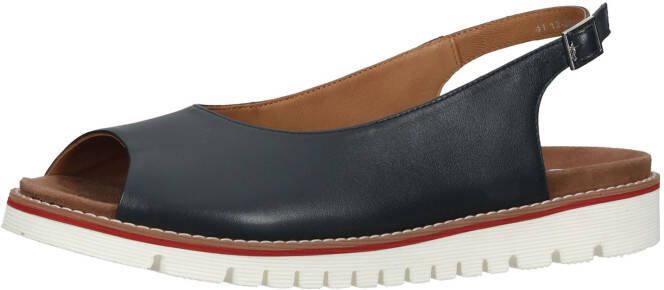 Dames Sandalen Blauw Leer Klittenband - Foto 2
