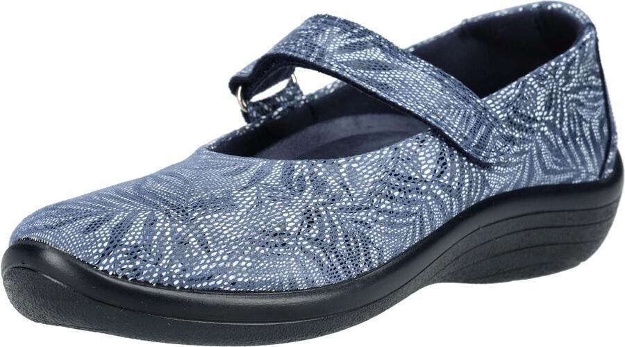 Arcopedico Ballerina met riempjes marine smoky blue