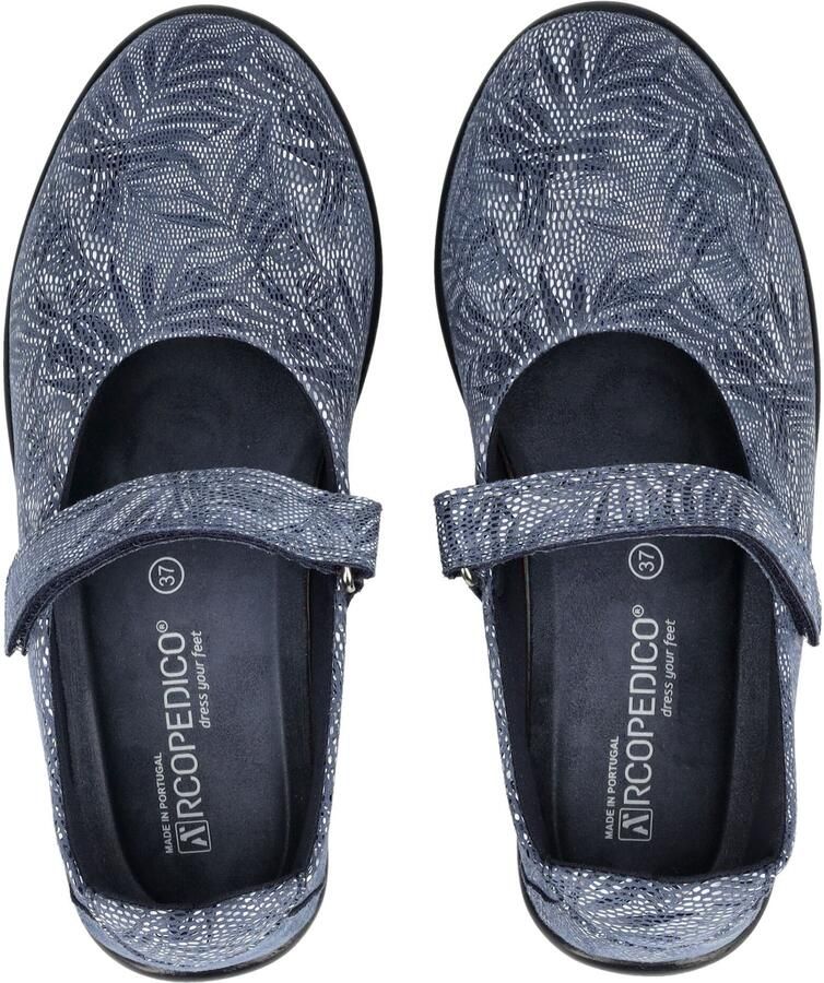 Arcopedico Ballerina met riempjes marine smoky blue - Foto 2