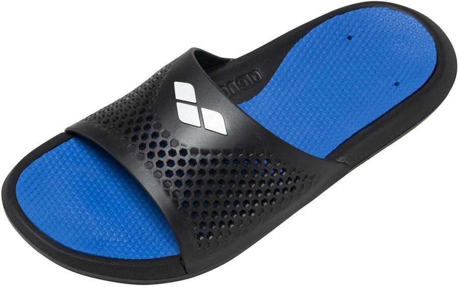Arena Badslippers Bruno Zwart Turquoise Zwart