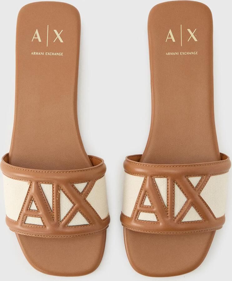 Armani Exchange Sandalen met gevlochten platform - Foto 6