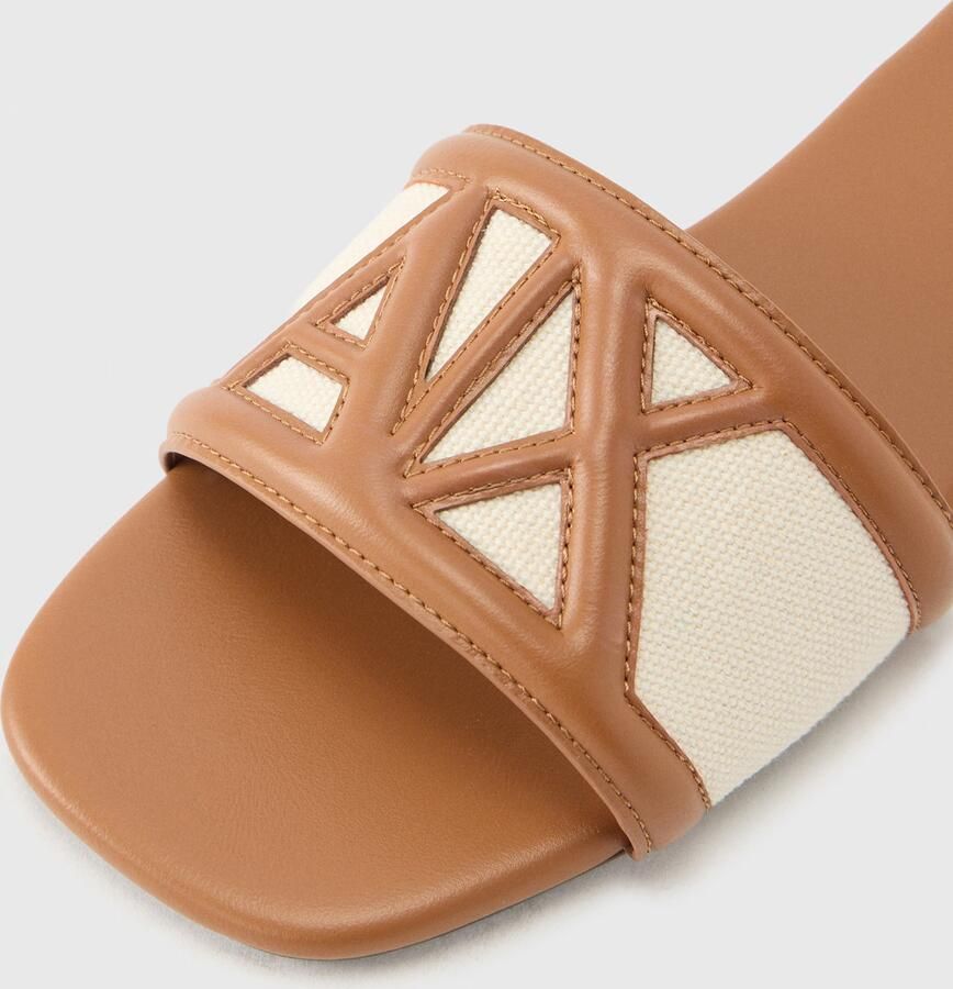 Armani Exchange Sandalen met gevlochten platform - Foto 5