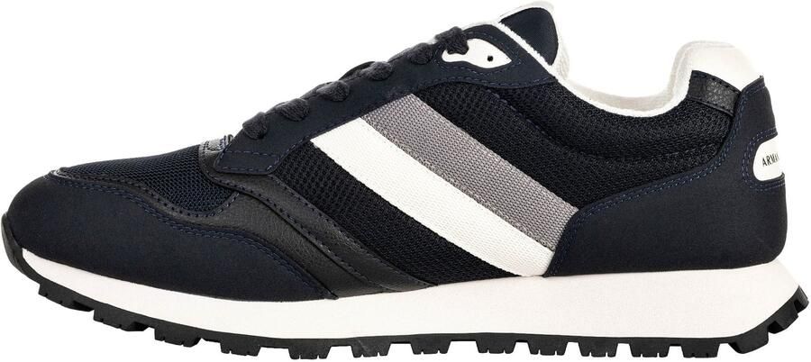 ARMANI EXCHANGE Sneakers laag donkerblauw grijs wit - Foto 5