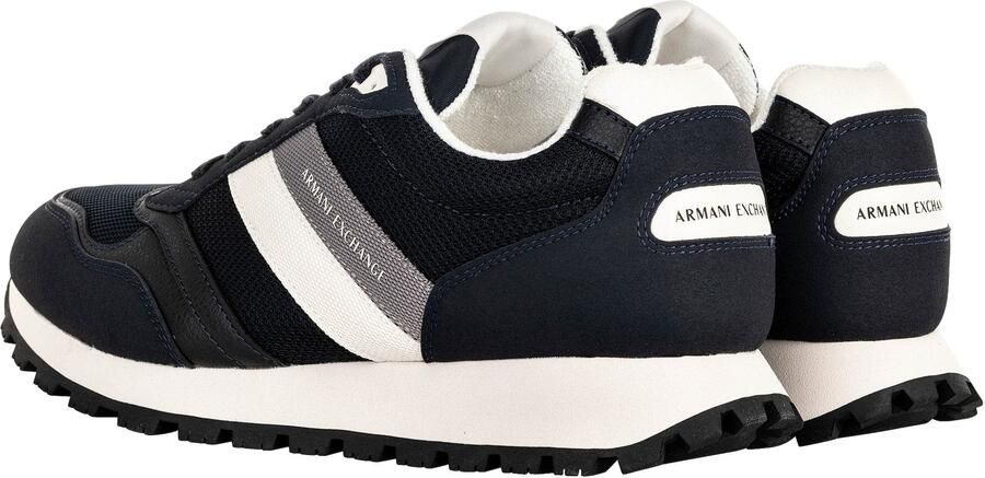 ARMANI EXCHANGE Sneakers laag donkerblauw grijs wit - Foto 9