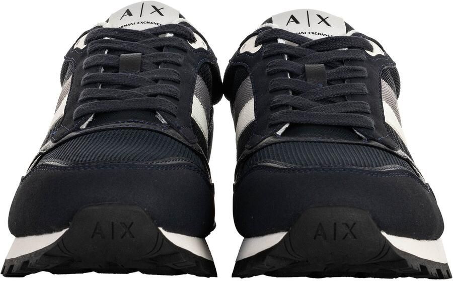ARMANI EXCHANGE Sneakers laag donkerblauw grijs wit - Foto 8