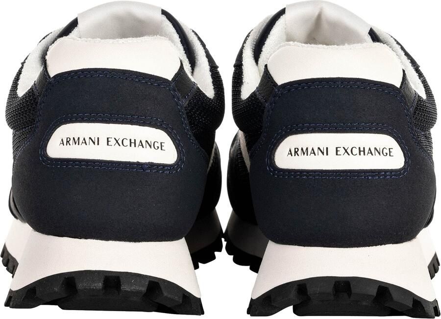 ARMANI EXCHANGE Sneakers laag donkerblauw grijs wit - Foto 7