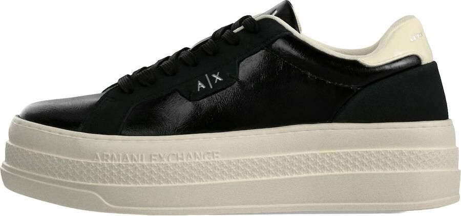 ARMANI EXCHANGE Sneakers laag ecru zwart