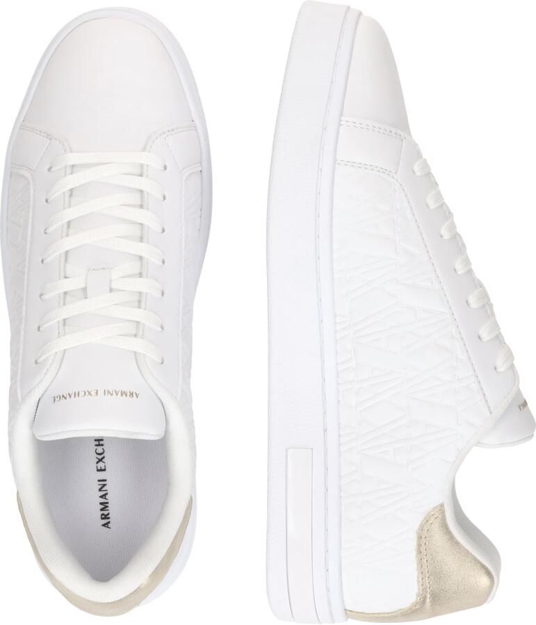 ARMANI EXCHANGE Sneakers laag goud wit - Foto 4