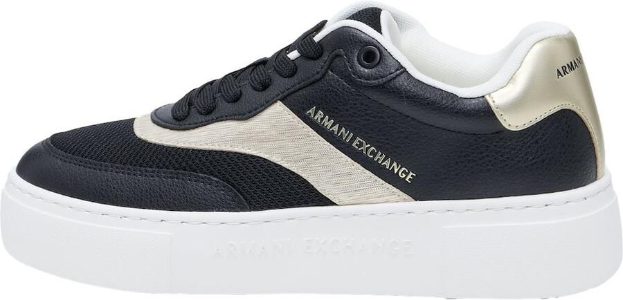 ARMANI EXCHANGE Sneakers laag goud zwart