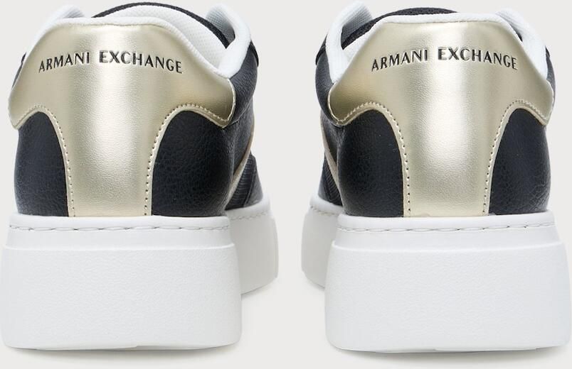 ARMANI EXCHANGE Sneakers laag goud zwart - Foto 3