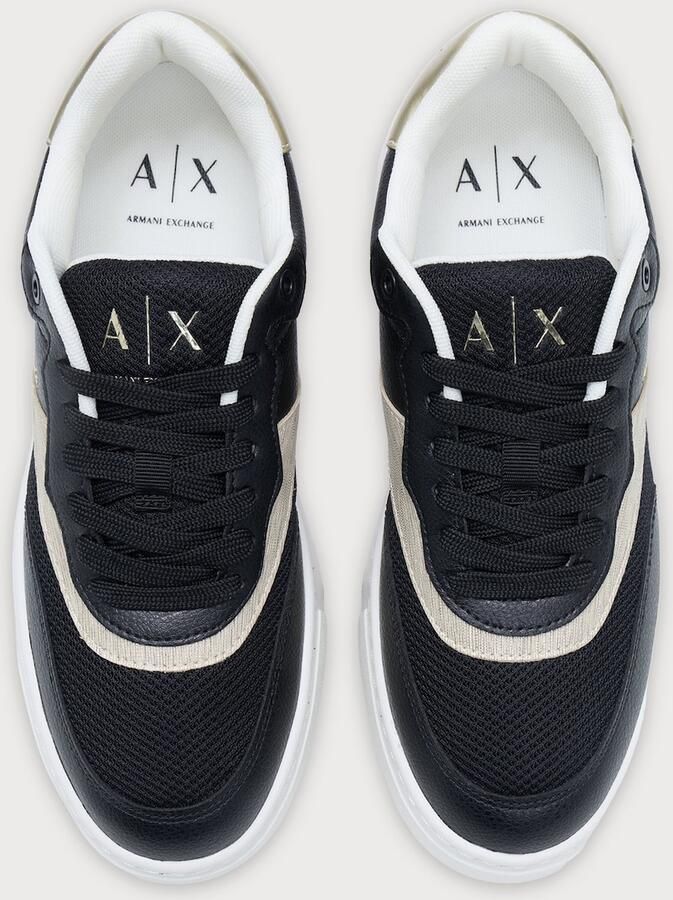 ARMANI EXCHANGE Sneakers laag goud zwart - Foto 4