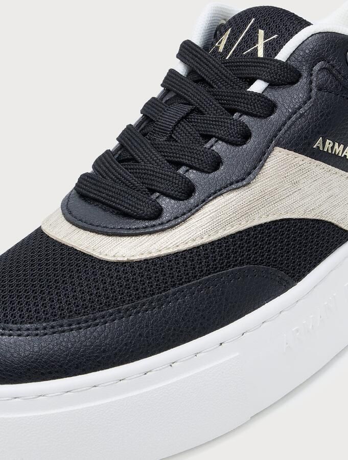 ARMANI EXCHANGE Sneakers laag goud zwart - Foto 6