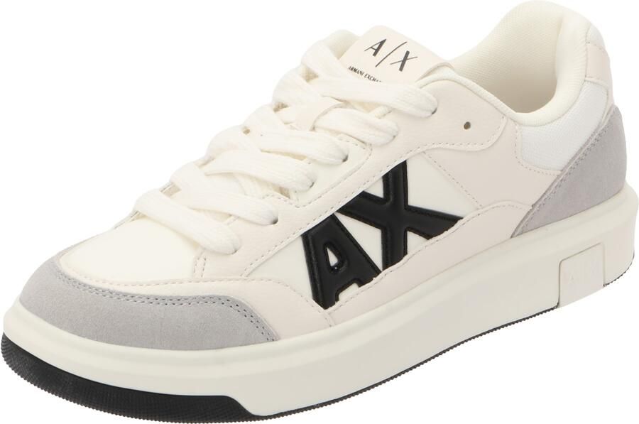 ARMANI EXCHANGE Sneakers laag 'VENICE' grijs zwart wolwit