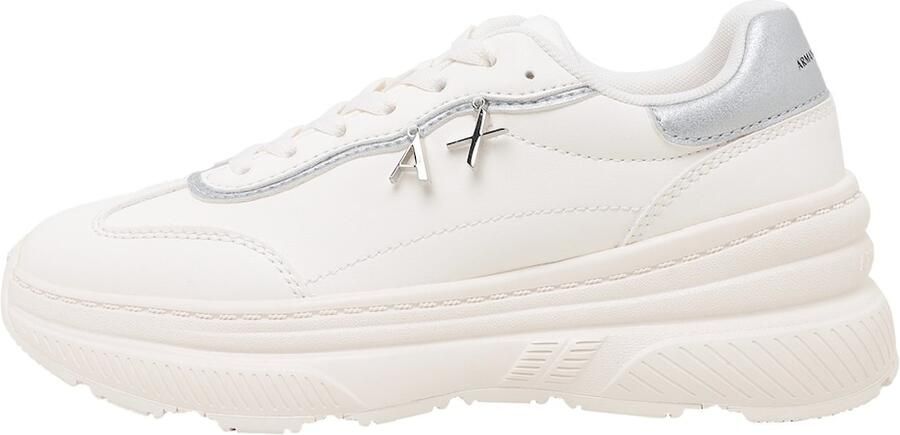 ARMANI EXCHANGE Sneakers laag zilver wolwit