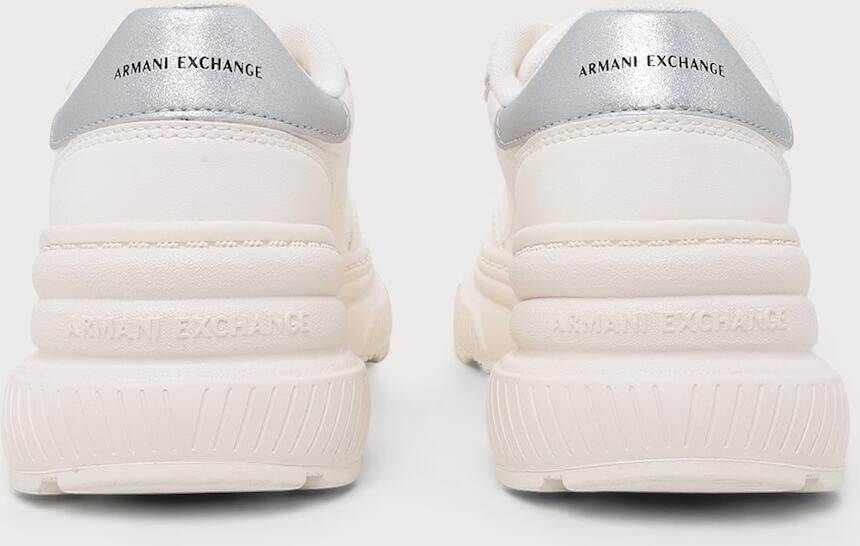 ARMANI EXCHANGE Sneakers laag zilver wolwit - Foto 5