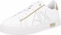 Armani Exchange Sneaker met contrastgarnering in metallic - Thumbnail 2