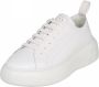 Armani Exchange Witte Sneakers voor Dames met Rubberen Zool Wit Dames - Thumbnail 3