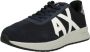 Armani Exchange Sneakers met Ronde Neus en Rubberen Zool Blue Heren - Thumbnail 3