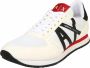 Armani Exchange Heren Sneakers Micro Suede White Heren - Thumbnail 4