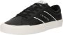 Armani Exchange Lage Top PU Leren Sneakers Black Heren - Thumbnail 1