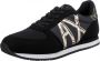 Armani Exchange Zwarte Sneakers Merklogo Rubberen Zool Black Dames - Thumbnail 3