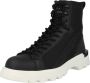 Armani Exchange Zwarte casual hoge sneakers met rits Zwart Heren - Thumbnail 2