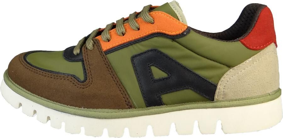 ART Sneakers laag bruin groen oranje zw - Foto 2