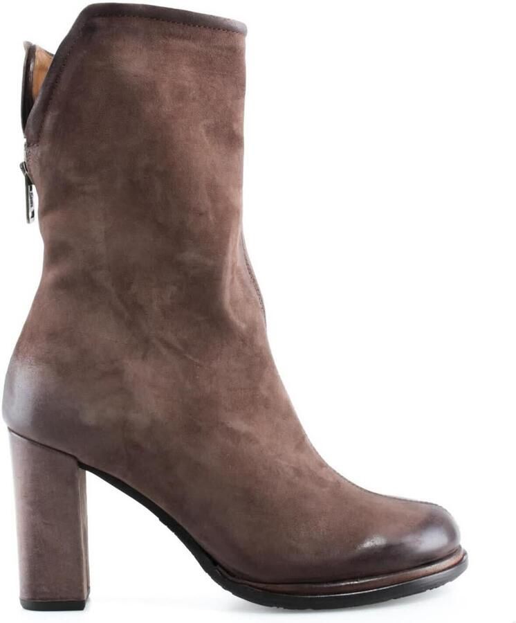 A.S.98 Enkellaarsjes 'Laine' chocoladebruin