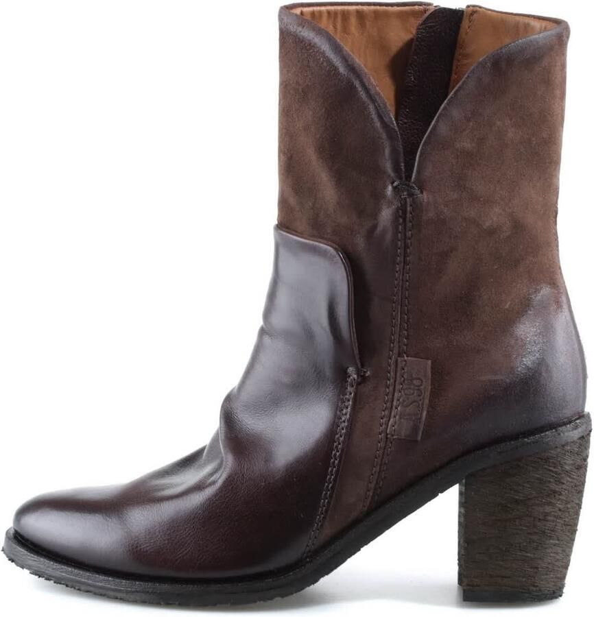A.S.98 Enkellaarsjes 'Realm' cognac donkerbruin - Foto 3