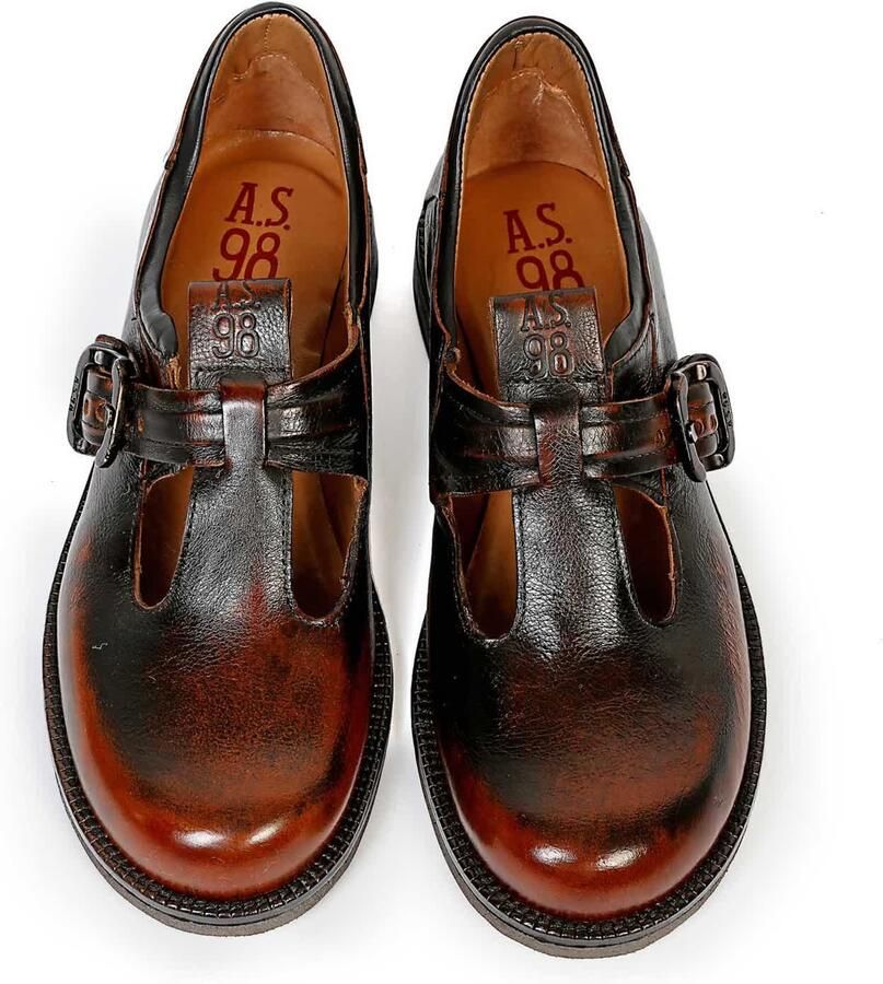 A.S.98 Mocassins ' ALISTAIR ' kastanjebruin - Foto 2