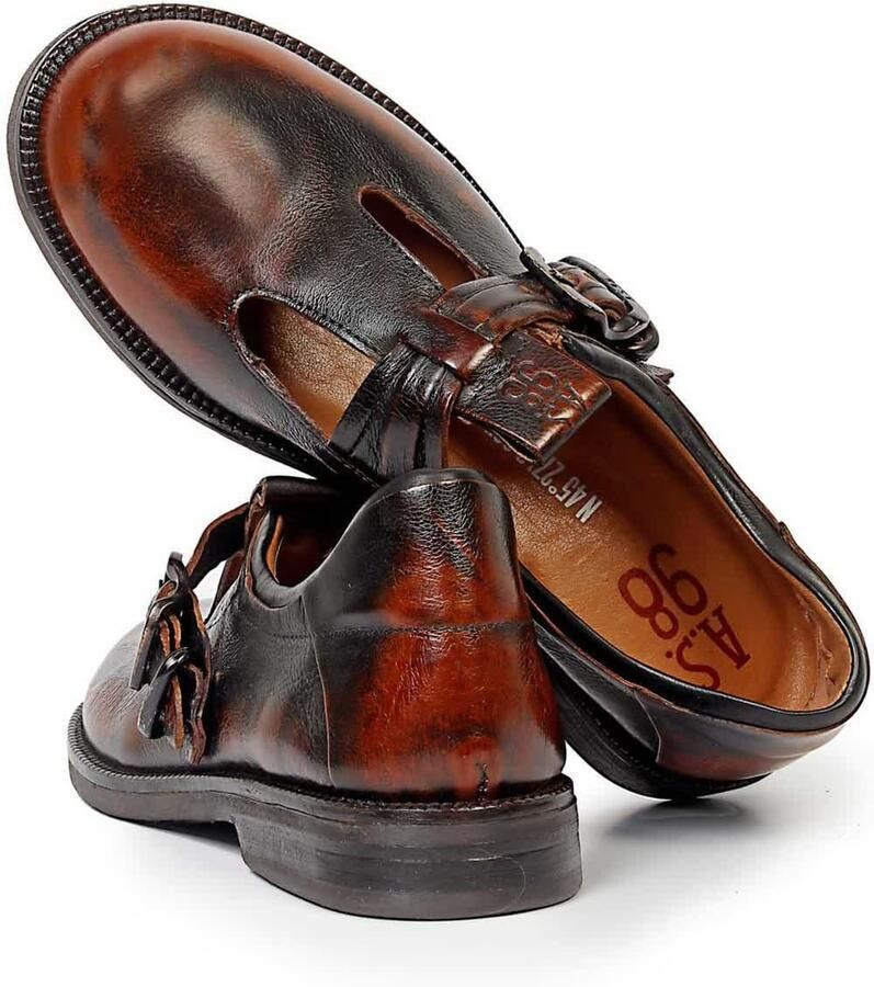 A.S.98 Mocassins ' ALISTAIR ' kastanjebruin - Foto 3