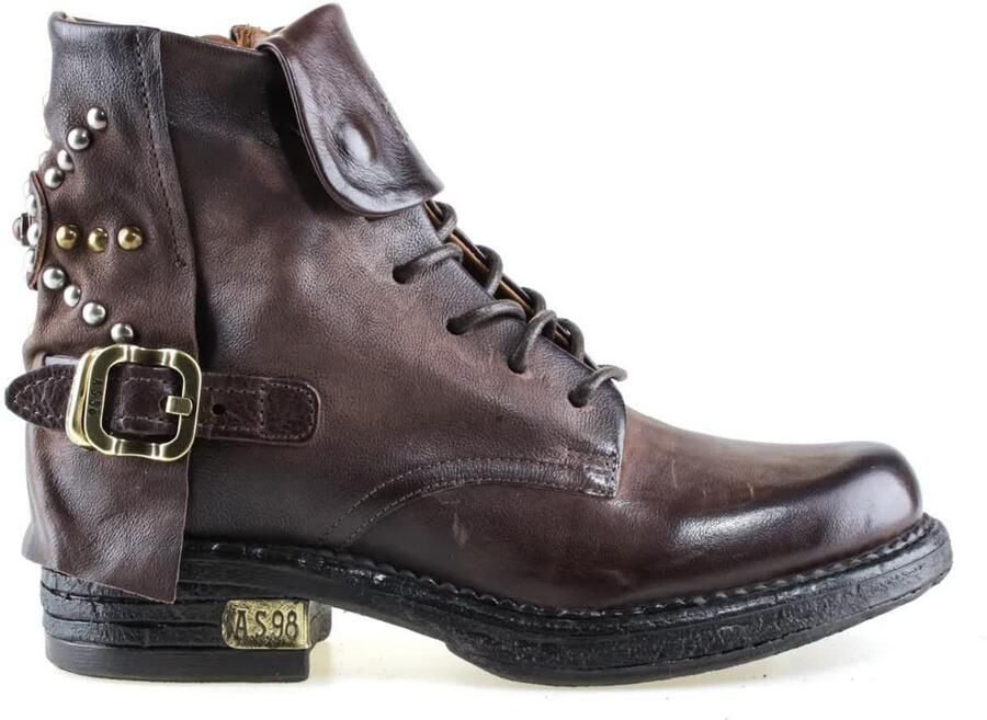 A.S.98 Veterlaarsjes 'PEPPER' donkerbruin