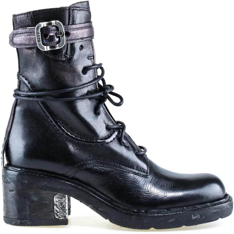 A.S.98 Veterlaarsjes 'Solace' zwart
