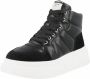 Ash Gewatteerde Leren Platform Sneakers Zwart Dames - Thumbnail 2